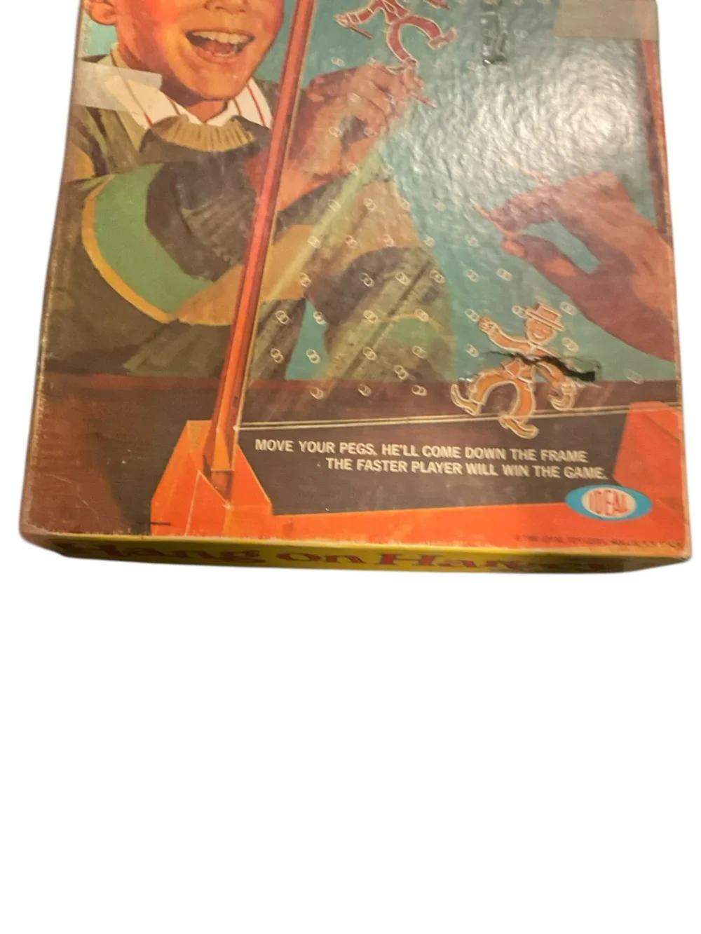 Hang On Harvey 1969 Ideal Toys Boardgame vtg Board Game box complete pegs mcm
